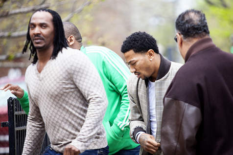 Derrick Rose attends Endia Martin's funeral / Photo by Jessica Koscielniak