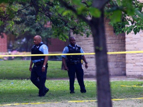 Scene where Ovadiyah Chandler was shot / Photo by Alex Wroblewski