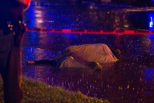 Scene where Michael Patton was fatally shot / Photo by  Vincent D. Johnson