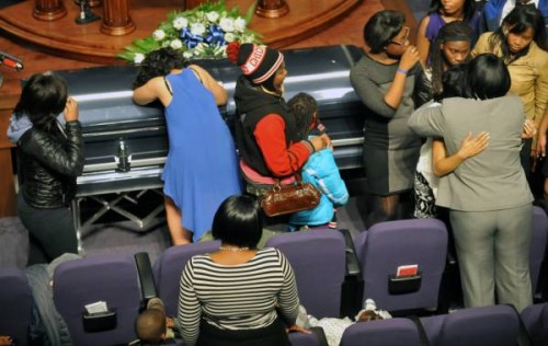 Demario Bailey's funeral / Photo by Al Podgorski