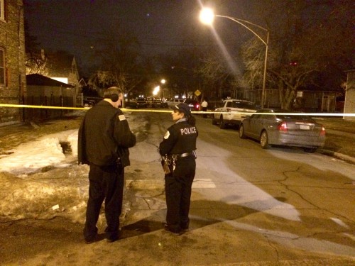 Scene where a 77-year-old man was fatally shot / Photo by Mitch Dudek