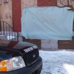 This makeshift memorial in honor of Anthony Jones is on display in the 200 block of Pearl Street where he was gunned down. January, 28, 2015 - Penny Ray