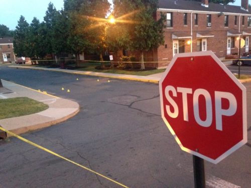 Police are investigating a murder at Prospect Village in Trenton Saturday afternoon. (Sulaiman Abdur-Rahman -- The Trentonian) 