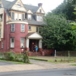 Nolman Rodriguez was shot outside of this apartment building where a girl's birthday party was being held at the time. (Penny Ray - Trentonian) 