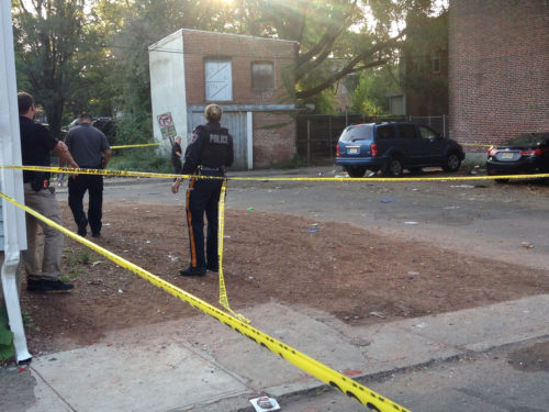 Sulaiman Abdur-Rahman — The Trentonian Police investigate the homicide scene where a Trenton man was shot and killed Saturday, Sept. 16, 2017, off Daymond Street near Bridge Street in South Trenton.