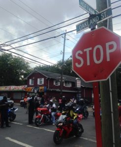 A “Ride for Peace” tour rumbles through Trenton’s West Ward on Saturday, Sept. 16, 2017, hours after two men were shot and killed in the capital city. (Sulaiman Abdur-Rahman - The Trentonian)