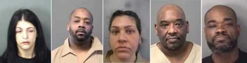 (From left) Dominique Richter, Andrew Alston, Kasey DeZolt, Douglas Mathis and Ronderrick Manuel